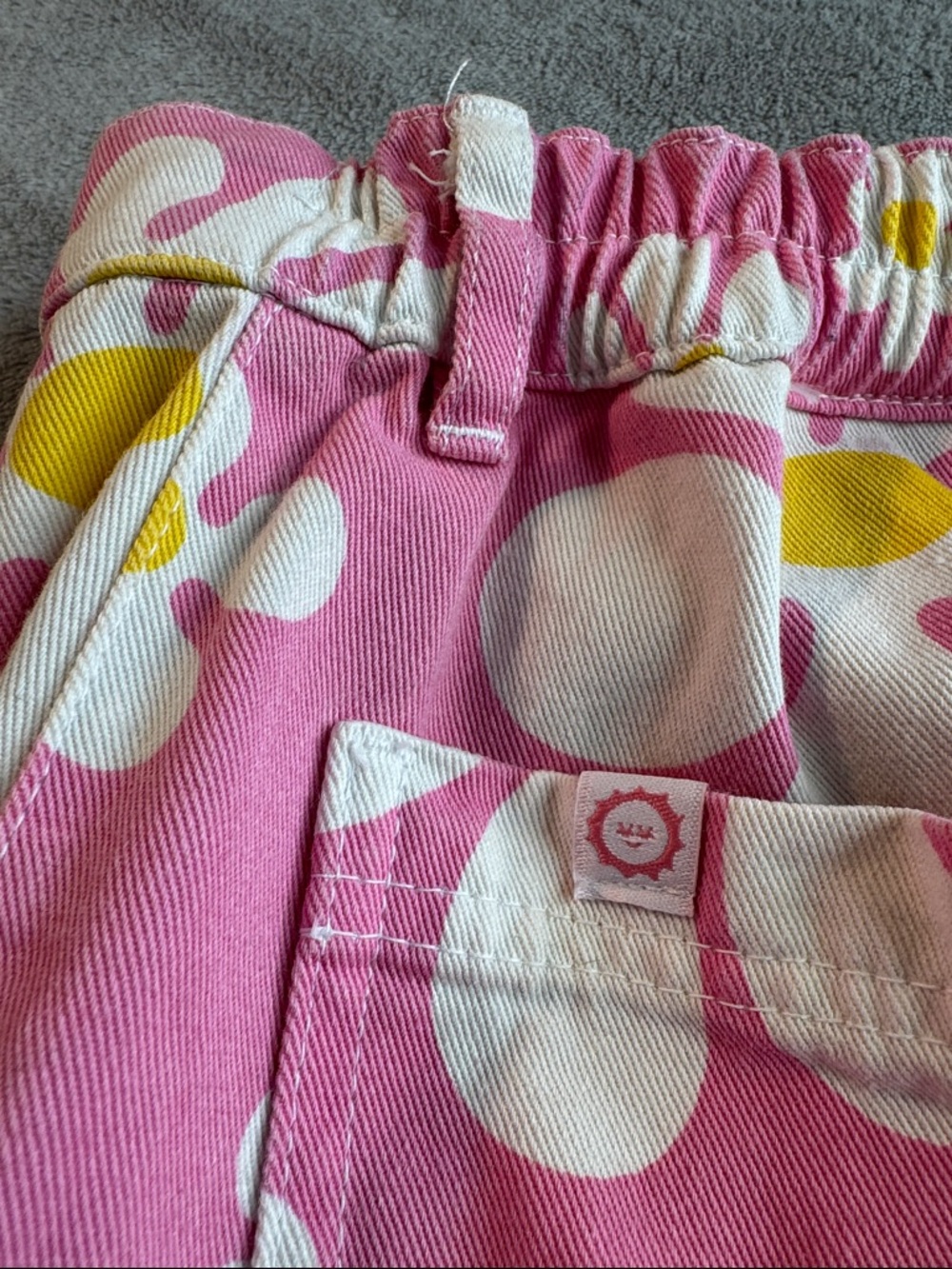 Big Bud Press "XL Lazy Daisy" Work Shorts Pink Size Small - Picture 11 of 11